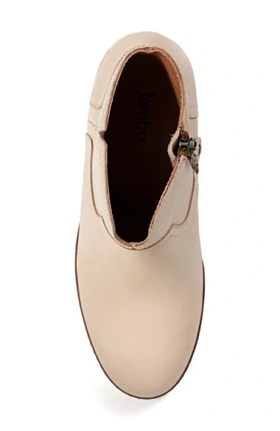 Jambu Vanda Water Resistant Womens Leather Zip Up Ankle Boots In Neutral