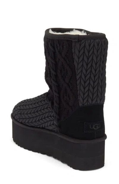 Ugg ® Classic Short Villa Knit Platform Boot In Animal Print