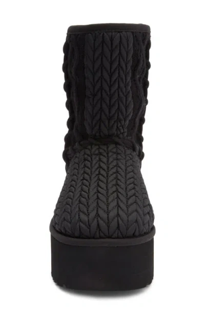 Ugg ® Classic Short Villa Knit Platform Boot In Animal Print