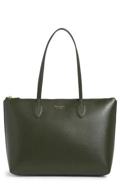 Kate Spade New York Large Bleecker Leather Tote In Green