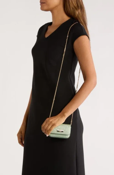 Kate Spade New York Kenzie Glitter Card Case Crossbody Bag In Green