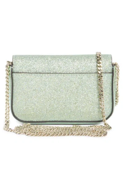 Kate Spade New York Kenzie Glitter Card Case Crossbody Bag In Green