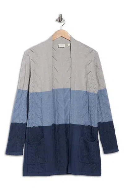 Cyrus Colorblock Pointelle Cardigan In Multi