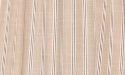Max Studio Stripe Tiered Maxi Shirtdress In Neutral