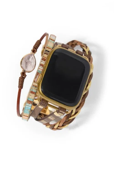 Saachi Crystal Boho Apple Watch® Watchband In Gold