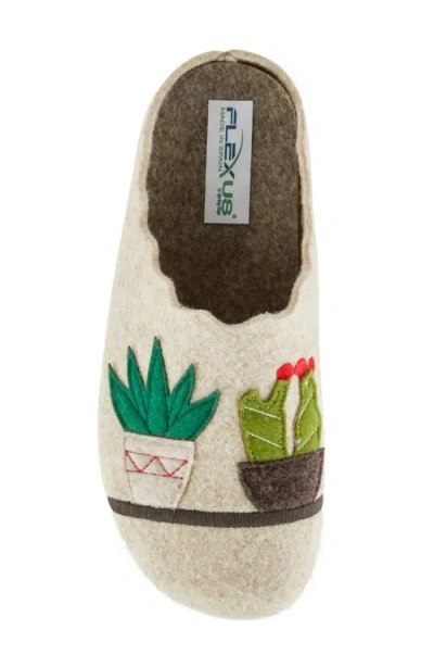 Flexus By Spring Step Happycactus Slide Slipper In Neutral