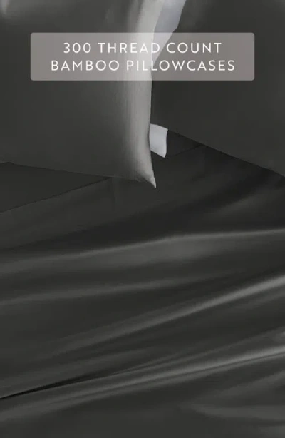 Homespun Set Of 2 Pillowcases In Gray