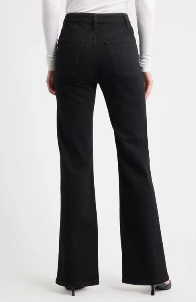 Frame The Arrow High Waist Relaxed Bootcut Jeans In Black