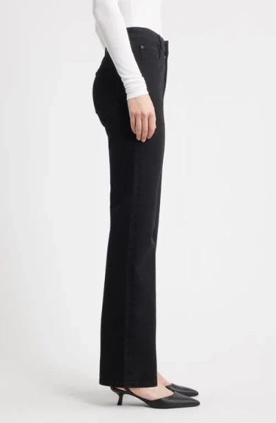Frame The Arrow High Waist Relaxed Bootcut Jeans In Black