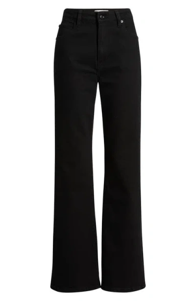 Frame The Arrow High Waist Relaxed Bootcut Jeans In Black