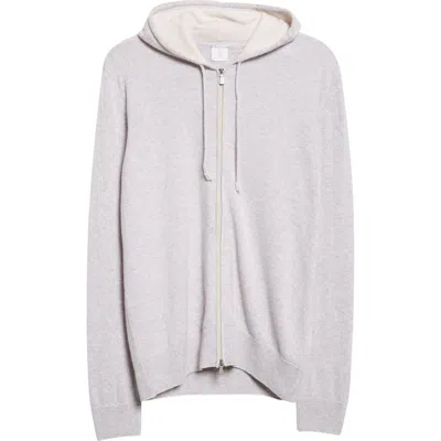 Eleventy Full Zip Cashmere Hoodie Sweater In Blue