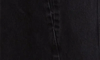 Maison Margiela Black Jeans With Wide Leg And Four-stitch Moniker Logo In Denim Woman