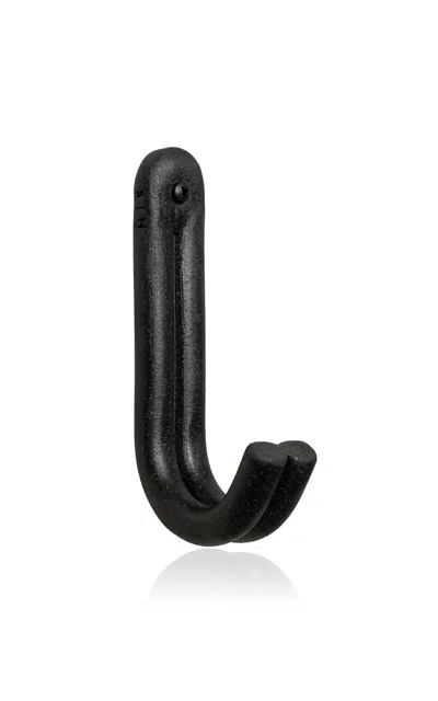 Sin Ceramic Leggy Curl Ceramic Stoneware Wall Hook In Black