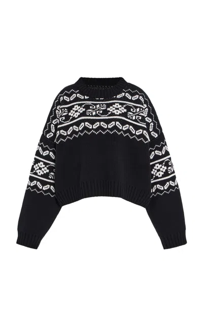 Rohe Róhe "fair-isle" Knitted Jumper In Black