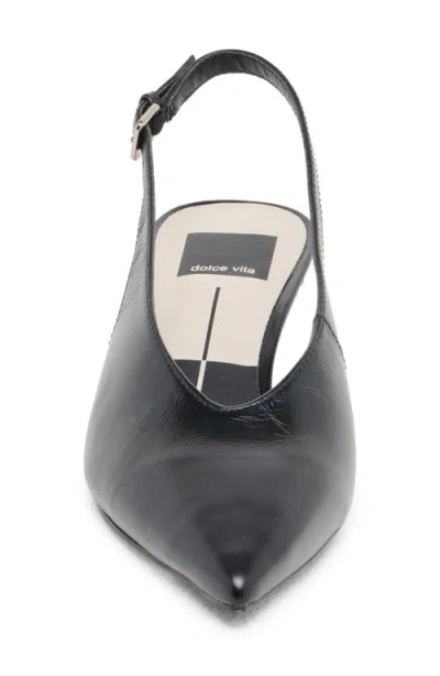 Dolce Vita Alenna Slingback Pointed Toe Kitten Heel Pump In Animal Print