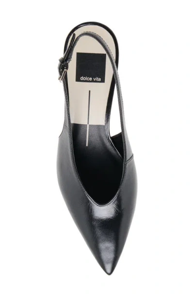 Dolce Vita Alenna Slingback Pointed Toe Kitten Heel Pump In Animal Print