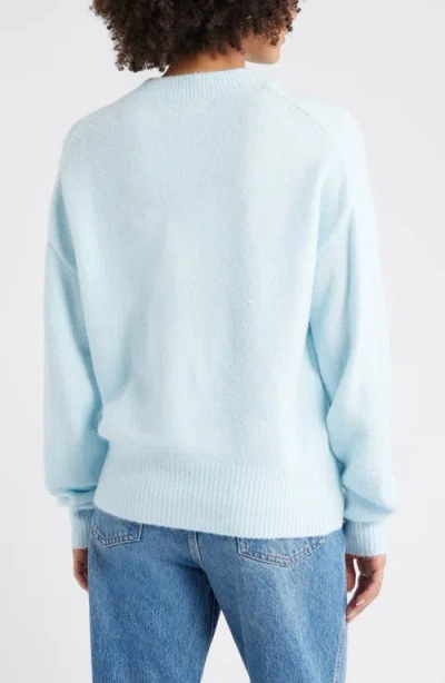Open Edit Cozy Crewneck Sweater In Blue