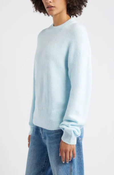 Open Edit Cozy Crewneck Sweater In Blue