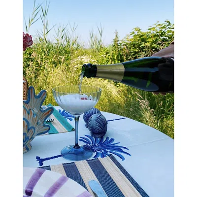 Anna + Nina Ocean Optic Champagne Glass In Transparent