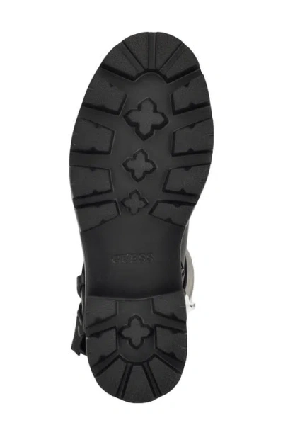 Guess Yanika Lug Sole Tall Boot In Black