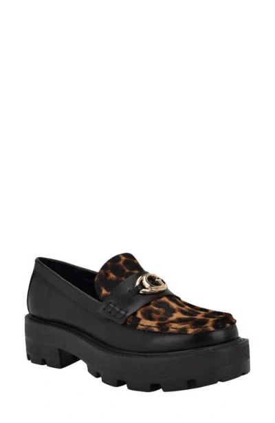 Guess Yanika 2 Platform Loafer In Black