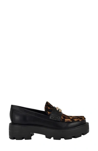 Guess Yanika 2 Platform Loafer In Black
