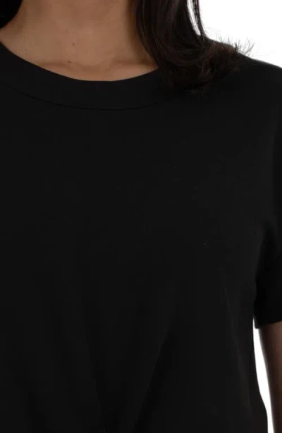 Kut From The Kloth Avi Twist Front T-shirt In Black