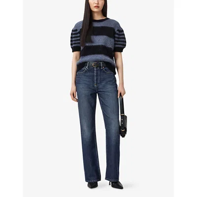 Allsaints Clem Striped Knitted T-shirt In Multi