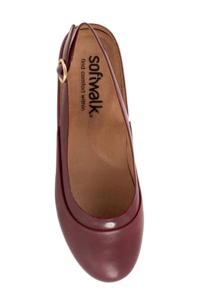 Softwalk ® Sheffield Slingback Flat In Red
