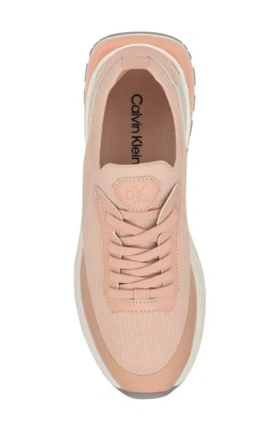 Calvin Klein Women's Geneo Lightweight Knit Sneakers In Pink
