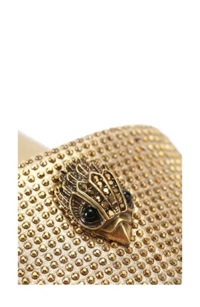 Kurt Geiger London Meena Eagle Slide Sandal In Gold