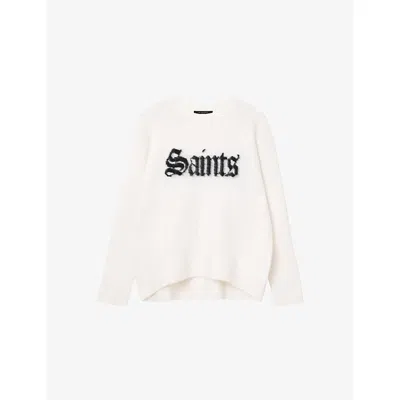 Allsaints Saints And Sinners Sweater In White