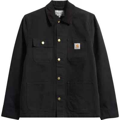 Carhartt Long Sleeve Jacket With Chest And Front Pockets In Black