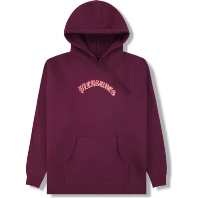 Pleasures Mirror Hoodie In Purple