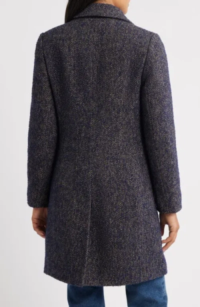 Sam Edelman Reefer Single Breasted Wool Blend Twill Jacket In Gray