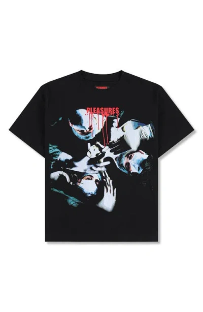 Pleasures Autopsy Heavyweight Graphic T-shirt In Black