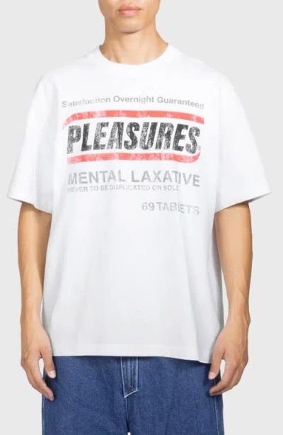Pleasures Relief Heavyweight Graphic T-shirt In White
