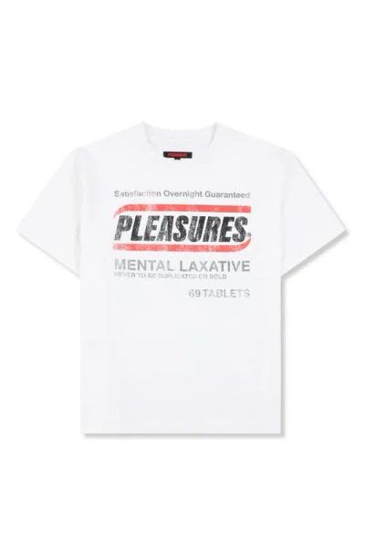 Pleasures Relief Heavyweight Graphic T-shirt In White