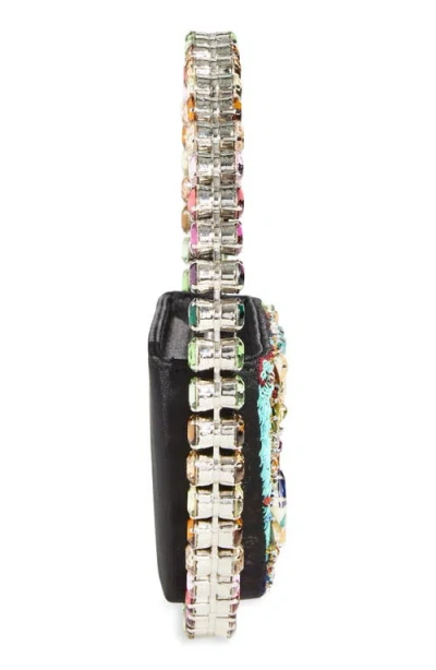 L'alingi Eternity Crystal Embellished Clutch In Multi