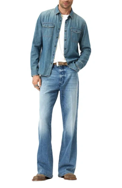 John Varvatos Clemente Long Sleeve Tee In White