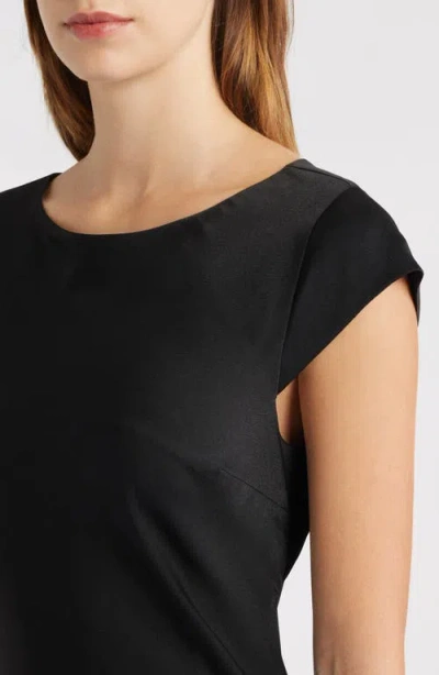 Wayf Johanna Open Back Gown In Black