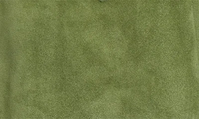 Bode Suede Shirt Jacket In Green