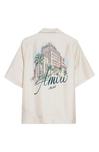 Amiri Building-print Short-sleeved Shirt In Neutral