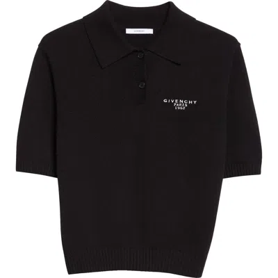 Givenchy Wool And Cashmere Polo Sweater In Black