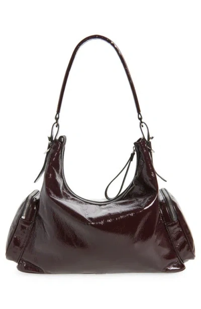 Stella Mccartney Dartmoor Shoulder Bag Adjustable Strap In Burgundy