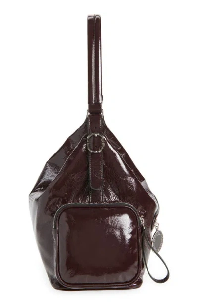 Stella Mccartney Dartmoor Shoulder Bag Adjustable Strap In Burgundy