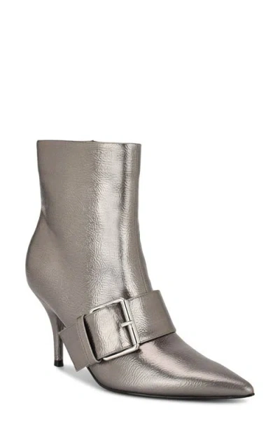 Nine West Colin Pointed Toe Bootie In Gray