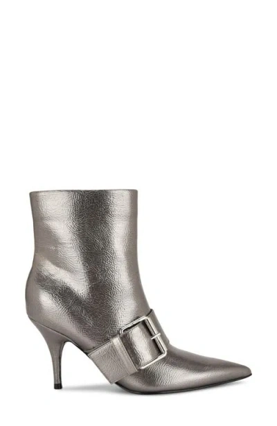 Nine West Colin Pointed Toe Bootie In Gray
