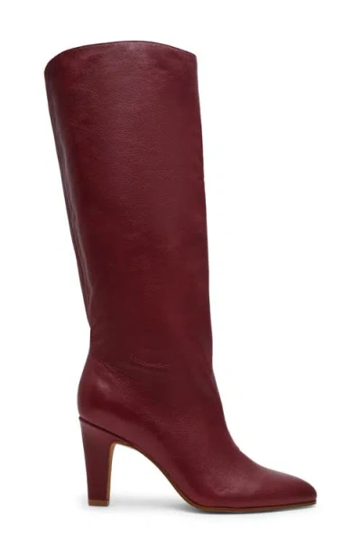 Steve Madden Rizk Knee High Boot In Burgundy