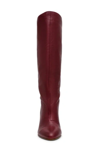 Steve Madden Rizk Knee High Boot In Burgundy